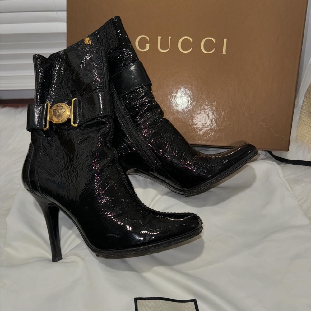 GUCCI Patent Leather Boots